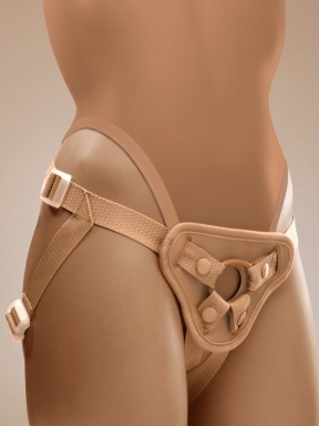 Together Tones NudeFit FlexCurv Fully Adjustable Unisex Strap-On Harness with 3 O-Rings