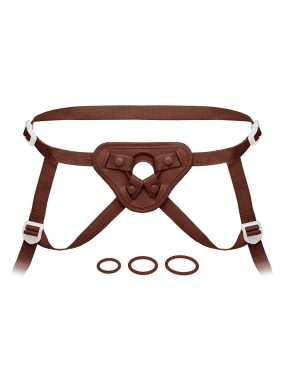 NudeFit Fully Adjustable Unisex Strap-On Harness with 3 O-Rings