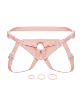 NudeFit FlexCurv Fully Adjustable Unisex Strap-On Harness with 3 O-Rings