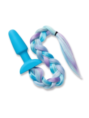 3.75 Inch Furry Tales Unicorn Tail Silicone Butt Plug