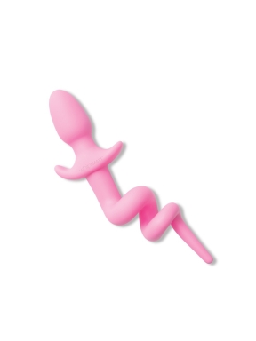 3.5 Inch Furry Tales Piggy Tail Silicone Butt Plug