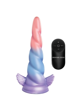 Creature Cocks Deluxe Dream Rider Unicorn Vibrating Silicone Dildo