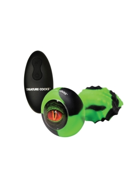 Creature Cocks Eye Of The Spawn Vibrating & Squirming Silicone Butt Plug