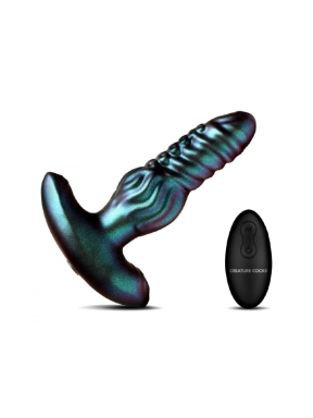 Creature Cocks Octo-Squirm Vibrating & Squirming Rechargeable Silicone Anal Plug with Remote Control