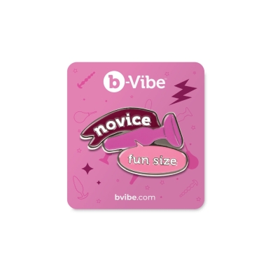 b-Vibe novice enamel pin