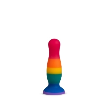 rainbow pride butt plug small