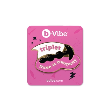 b-Vibe triplet enamel pin