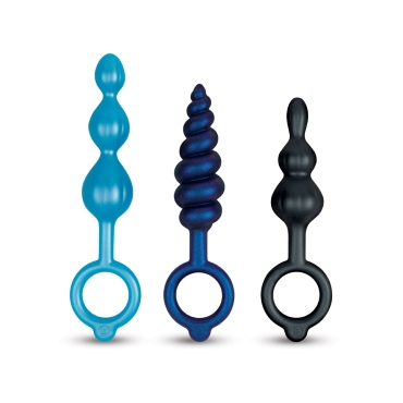 butties beaded bundle 3-piece anal plug set