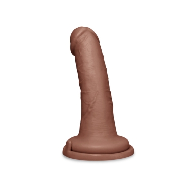 6 inch realistic dildo - brown