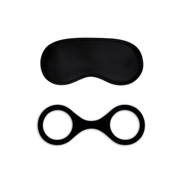 silicone cuffs with eye mask