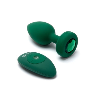 vibrating jewel plug - m/l
