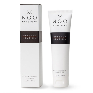 woo more play coconut love oil natural lube