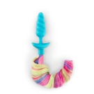 unicorn tail vibrating butt plug