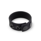 silicone cock strap - black