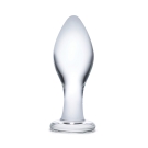 4 Inch classic glass butt plug
