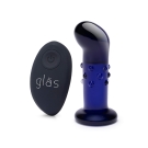 4” rechargeable remote-controlled vibrating dotted butt plug