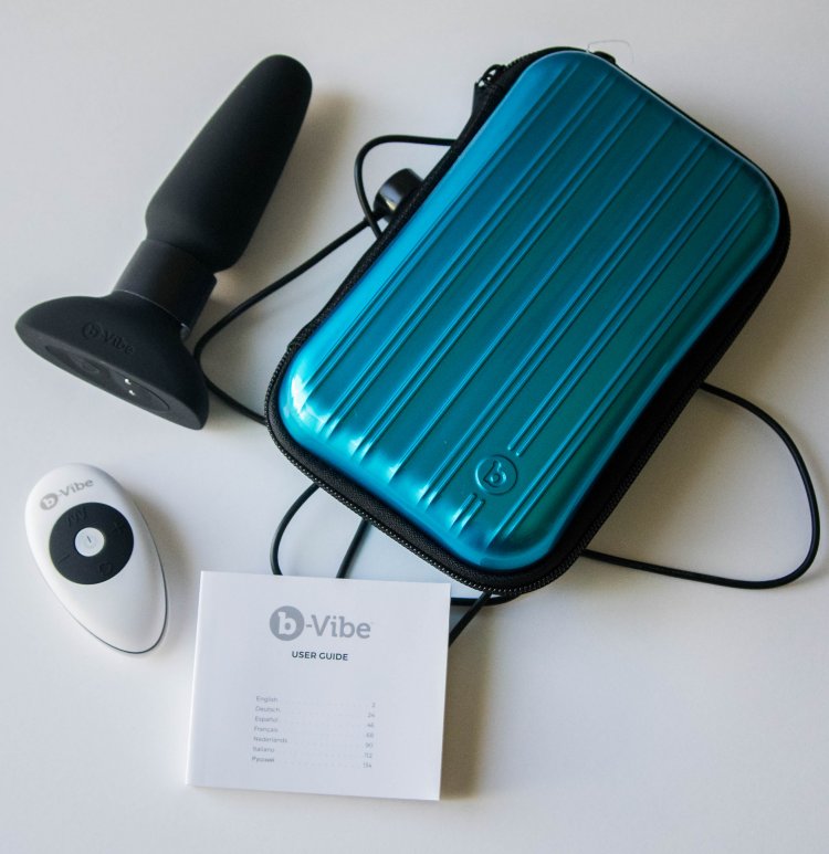 Every b-Vibe Rimming Plug set comes with a premium vibrating butt plug, a discreet travel case, and a rechargeable wireless remote control with a USB charging cable