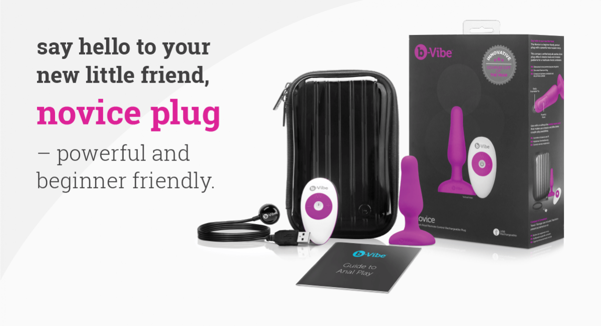 The best beginner butt plug for adults is finally here, find out what makes the b-Vibe Novice Plug a great first anal toy