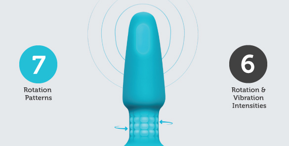 b-Vibe Rimming Plug 2 features six rotation patterns and seven vibration intensities