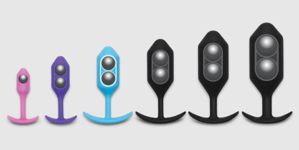 b-Vibe Snug Plugs come in progessively heavier weights ranging from 55 grams to 350 grams