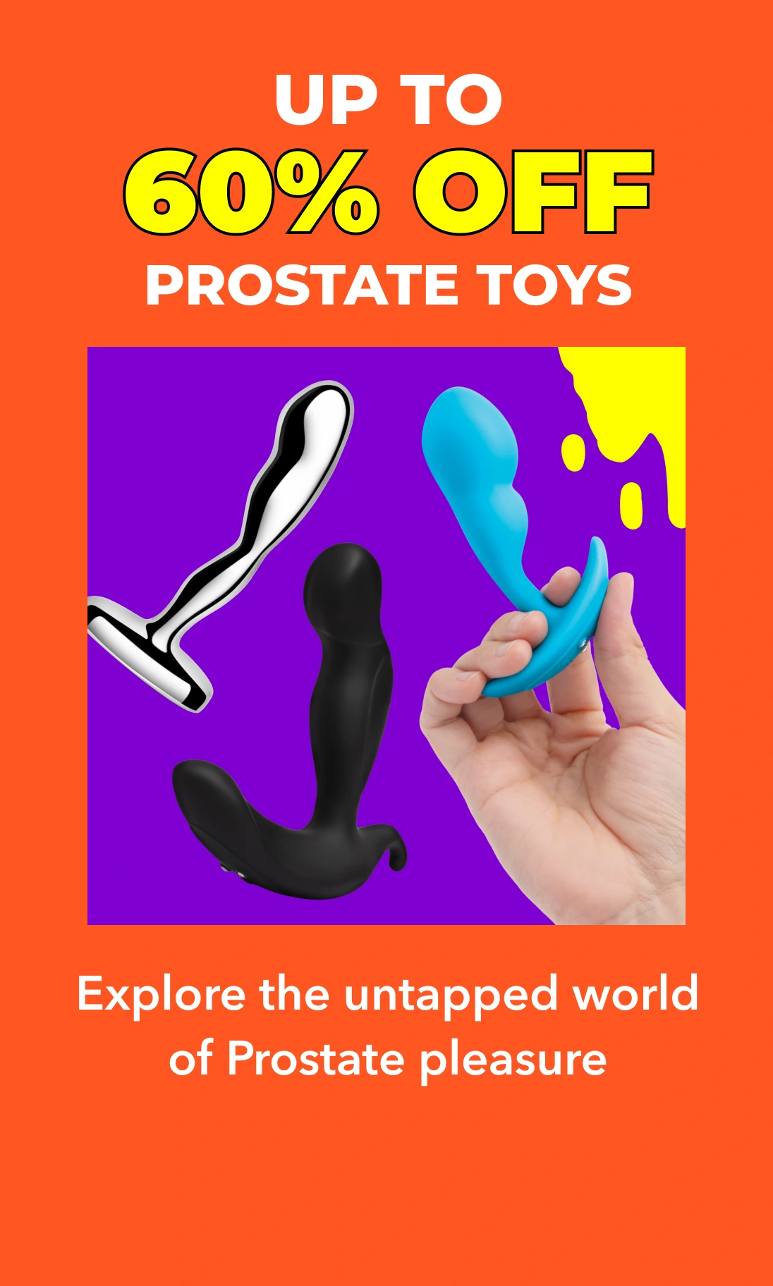 Up to 60% prostate toys