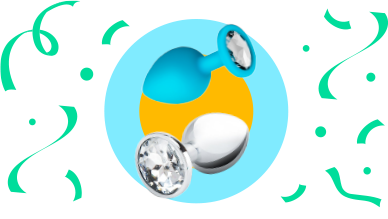 Jeweled and Animal Tail Anal Toys