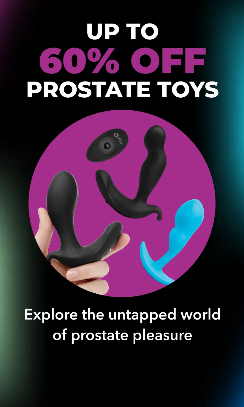 Up to 60% prostate toys