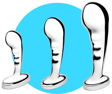 b-Vibe Stainless Steel P-Spot Training Set