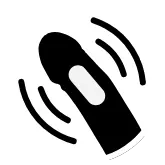 icon 7 Vibrating Ridged Silicone Dildo