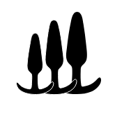icon 3 Graduated Butt Plugs