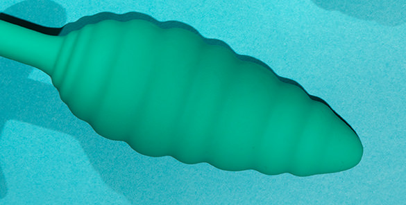 The b-Vibe Twist Texture Plug provides unique sensations during anal play