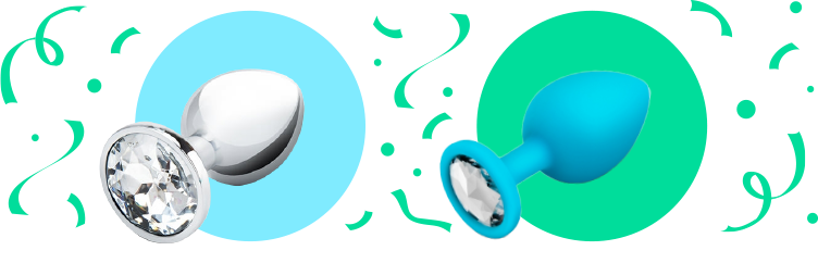 Jeweled and Animal Tail Anal Toys