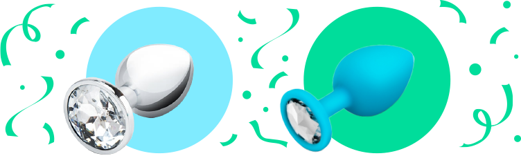 Jeweled and Animal Tail Anal Toys