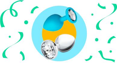 Jeweled and Animal Tail Anal Toys