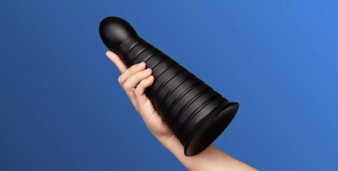 10 Tapered & Ribbed Dildo